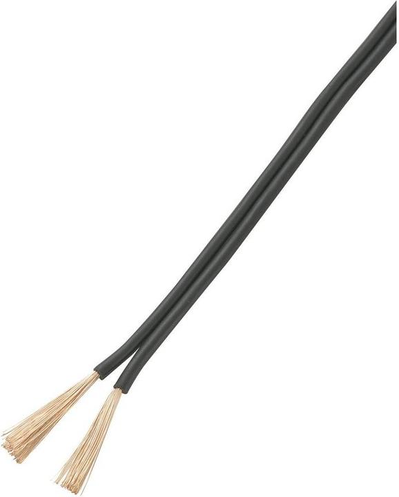 Actual product image Tru Components Stranded wire 2 x 1.50 mm² Black 156 (50 m)