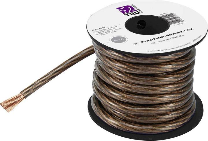 Actual product image Tru Components CCA power cable (5 m)