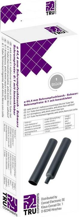 Actual product image Tru Components Heat shrink tubingSet Inner adhesive 6 (1 x)