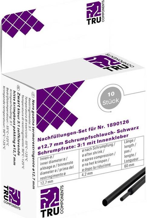 Tru Components Schrumpfschlauch-Nachfüll-Set (10 x)