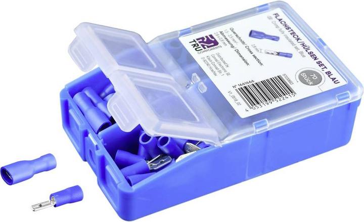 Immagine prodotto Tru Components Assortimento di connettori a crimpare 1,50 mm² 2,50 mm² TC-6646664 140 pz.