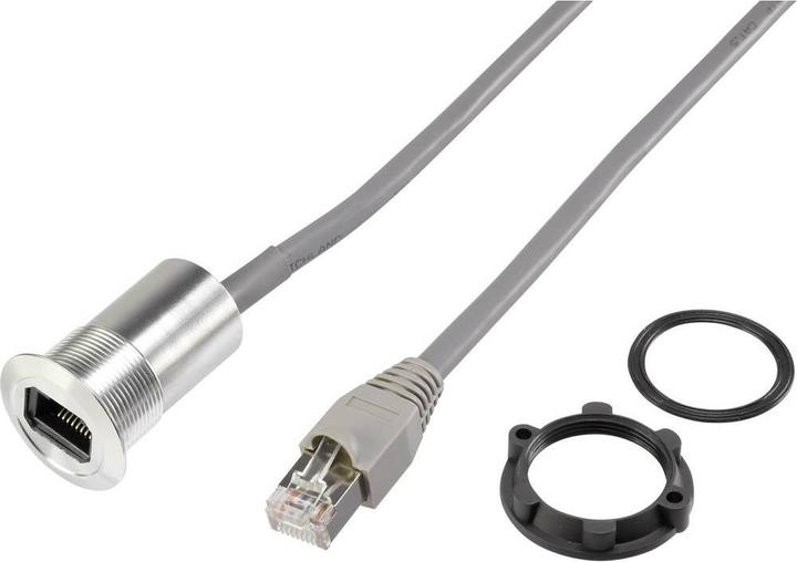 Produktbild Tru Components RJ45-Einbaubuchse, Kabellänge 1.5 m