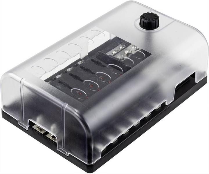 Tru Components Portafusibili per auto portafusibili piatto per 12 fusibili 32V/30A (30 A)
