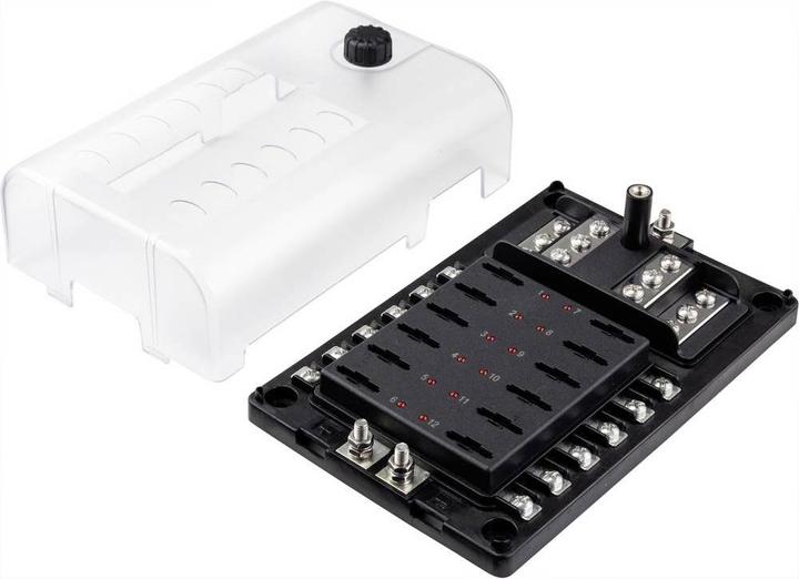 Immagine prodotto Tru Components Portafusibili per auto portafusibili piatto per 12 fusibili 32V/30A (30 A)