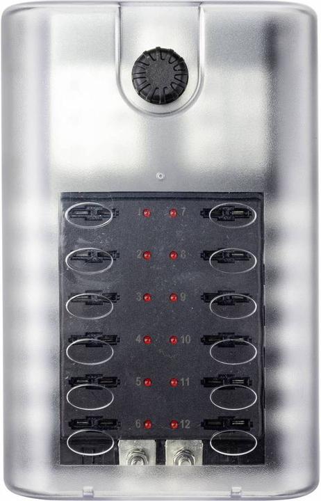 Immagine prodotto Tru Components Portafusibili per auto portafusibili piatto per 12 fusibili 32V/30A (30 A)