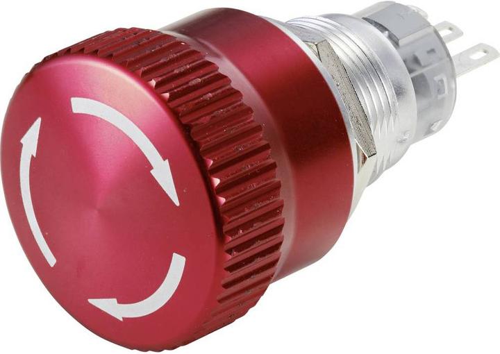 Produktbild Tru Components NOT-AUS-Schalter rastend 19 mm Aluminium
