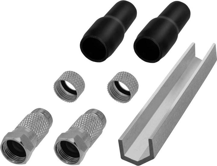 Produktbild Tru Components F-Stecker Set Twin (Antennenkabel)