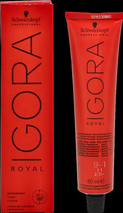 Actual product image Schwarzkopf Professional Igora Royal (9-1 Extra Light Blonde Cendre)