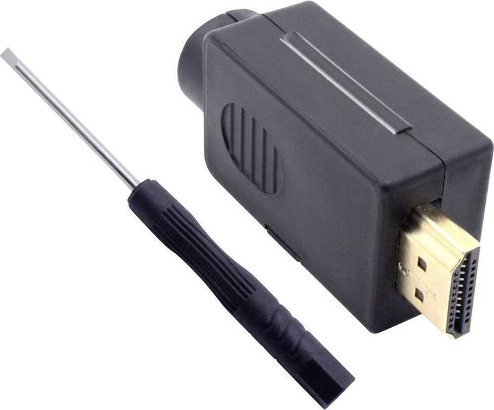 Produktbild Tru Components HDMI Einbaustecker mit Gehäuse