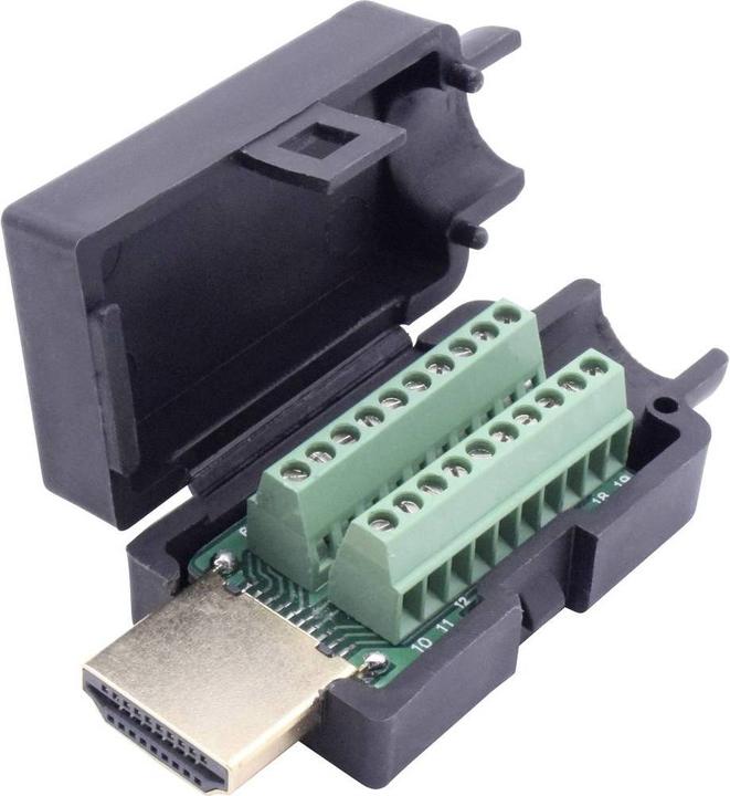 Produktbild Tru Components HDMI Einbaustecker mit Gehäuse