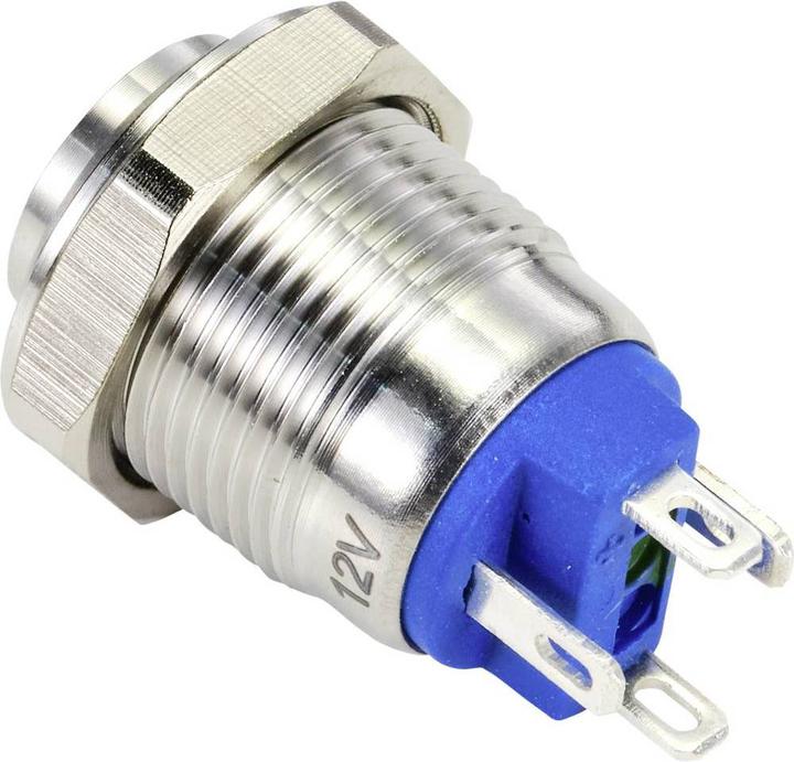 Produktbild Tru Components Drucktaster Edelstahl 12 mm beleuchtet