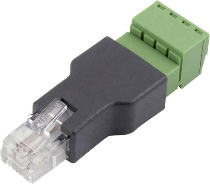 Actual product image Tru Components RJ 11 terminal adapter