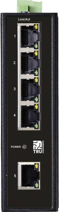 Produktbild Tru Components Industrial-Ethernet-Switch, 5 Ports 100Base-T (5 Ports)