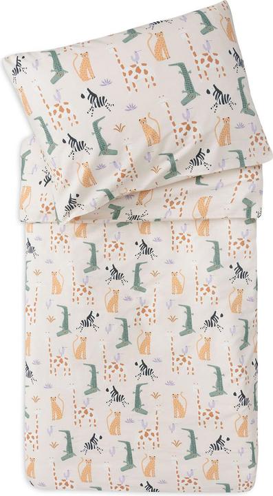 Jollein Biancheria da letto per bambini Jungle Jambo (100 x 135 cm, 40 x 60 cm)