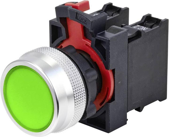 Actual product image Tru Components Pressure switch 22 mm latching ONPOW26-11Z/G