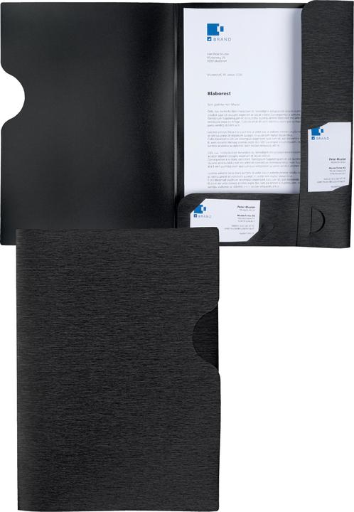 Produktbild Kolma Präsentationsmappe LineaVerde A4 Recycling schwarz (A4, 1 x)