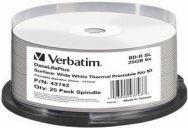 Produktbild Verbatim BD-R SL, 25GB, 6x, nur mit Thermo Drucker bedruckbar (25 x)
