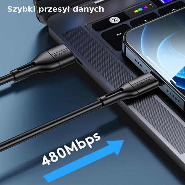 Image du produit Usams Câble U68 microUSB 2A Fast Charge 1m bialywhite SJ502USB02 USSJ502 (1 m, USB 2.0)