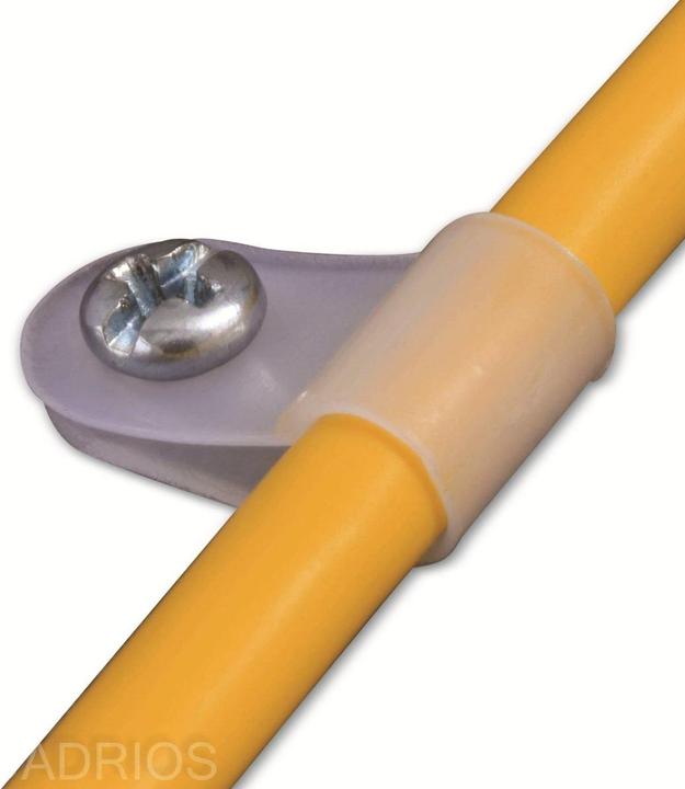 Actual product image Quadrios 22CA146 Fixing clamp screwable 22CA146 Bundle Ø range 6.4 mm (max) Natural 1 set