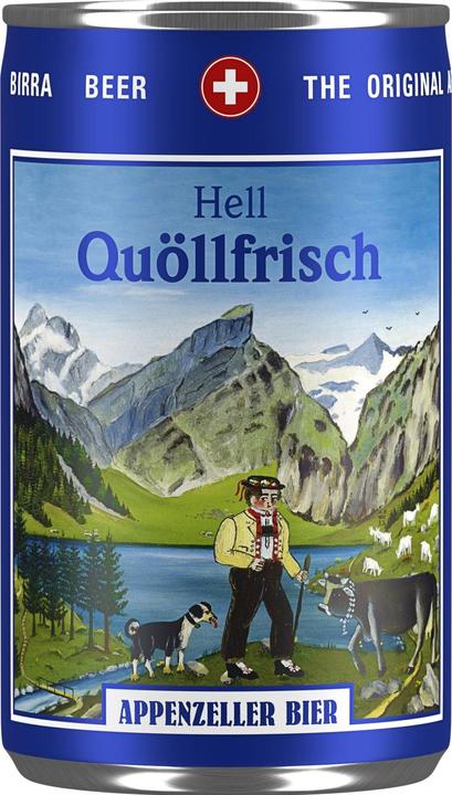 Produktbild Appenzeller Bier Bier Quöllfrisch 6 x 0.15 l (6 x 15 cl)