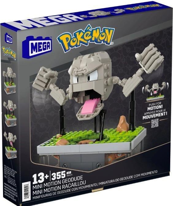 Actual product image MEGA Pokémon Mini Motion small stone movable building set