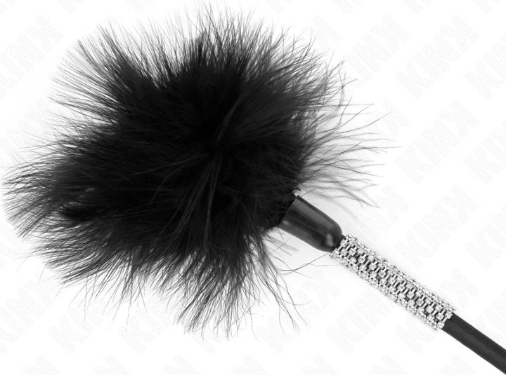 Actual product image Kink Tickle Feathers With Rhinestone Handle 50 cm