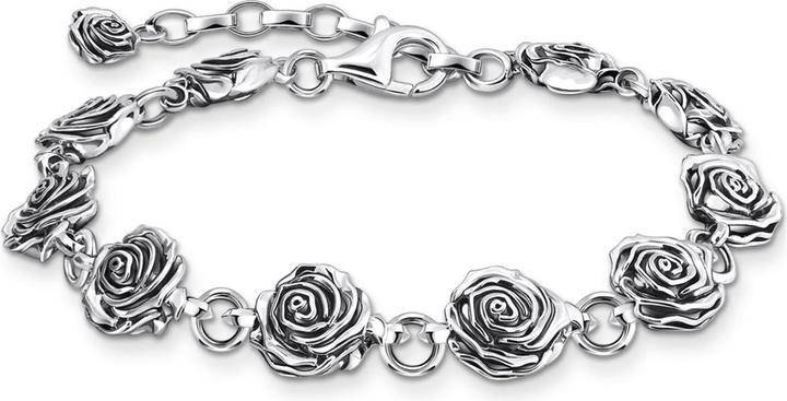 Thomas Sabo Armband Midnight Rose Silber (21 cm, Silber 925)