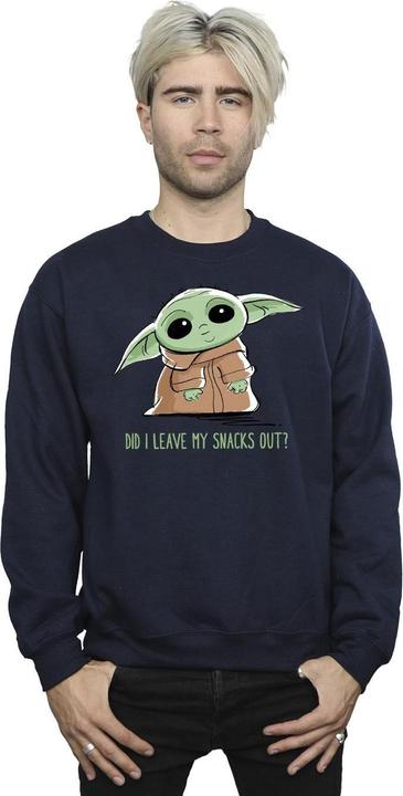 Immagine prodotto Star Wars The Mandalorian Grogu Snacks Meme Felpa Uomo (S)