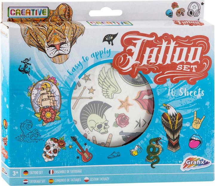 Actual product image Grafix Tattoo set blue
