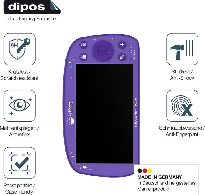 Immagine prodotto Dipos Anti-Shock Pellicola Protettiva opaco
