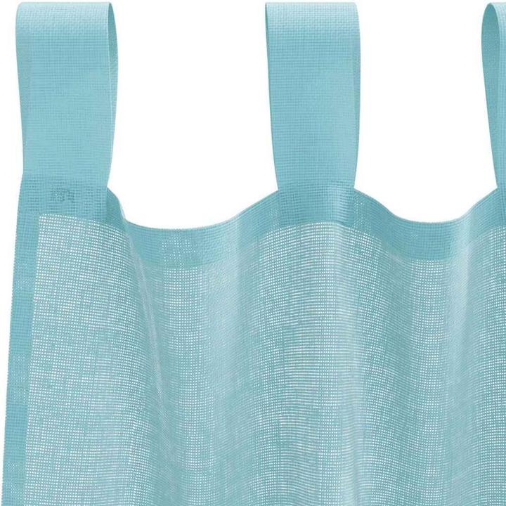 Produktbild VidaXL Voile Vorhänge mit Stangentaschen 2 Stk. Türkis (140 x 245 cm)