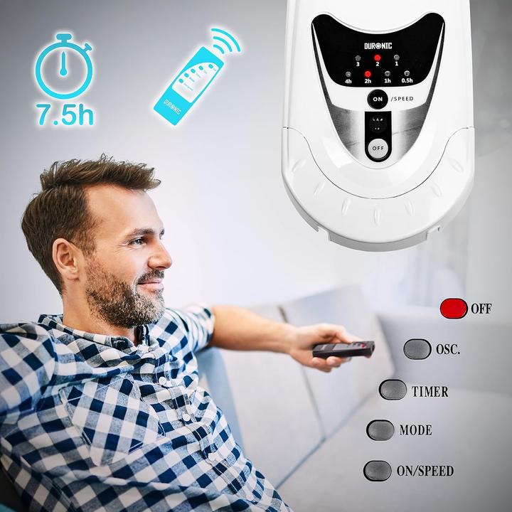 Image du produit Duronic Wandventilator FN55 WE mit Fernbedienung