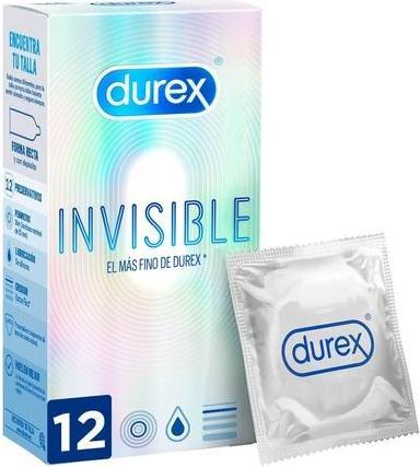 Image du produit Durex Invisible Extra Fin 12 Unités (12 pcs)