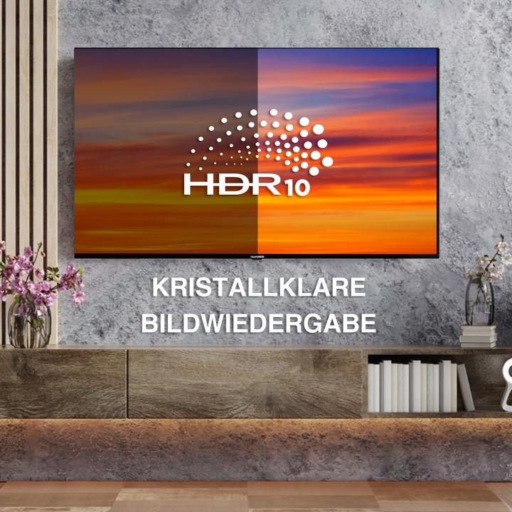 Produktbild Telefunken Fernseher 24 Zoll Smart TV VIDAA XH24VP550M-W HD Fernseher HDR TV mit Triple-Tuner (24", LED, HD, 2025)