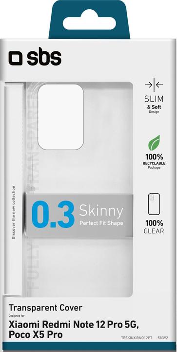 Produktbild SBS Schutzhülle (Xiaomi Redmi Note 12 Pro 5G, Xiaomi Poco X5 Pro)