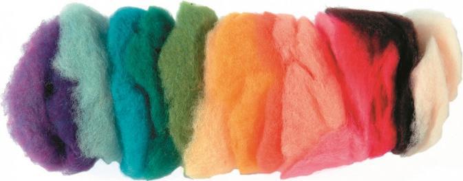 Glorex Schafwolle 10x10g mix