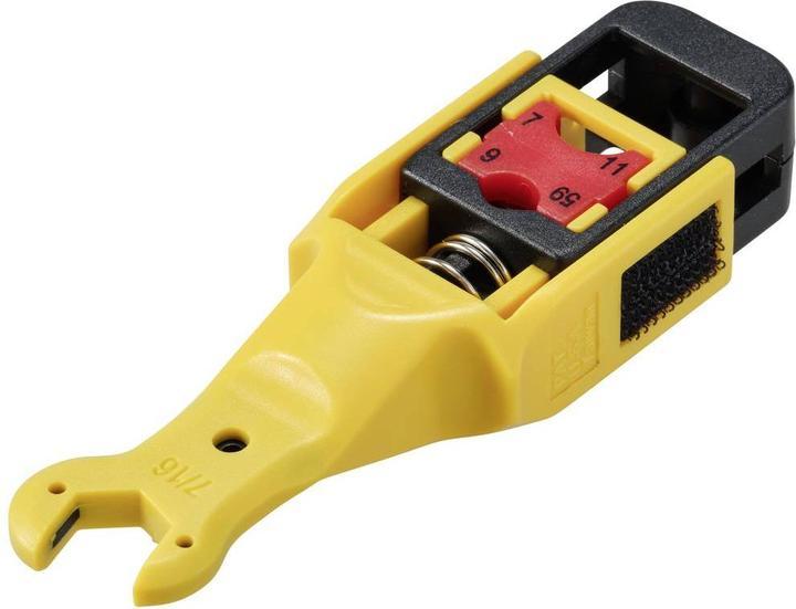 Actual product image Tru Components TC-11992200 Stripper for RG 59/6/7/11 coaxial cable Stripping length (Antenna cable)