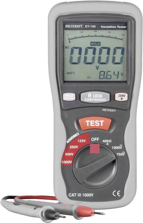 Voltcraft Isolationsmessgerät (CAT III 1000V)