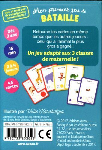 Image du produit Auzou France Mon premier jeu de bataille (Français)