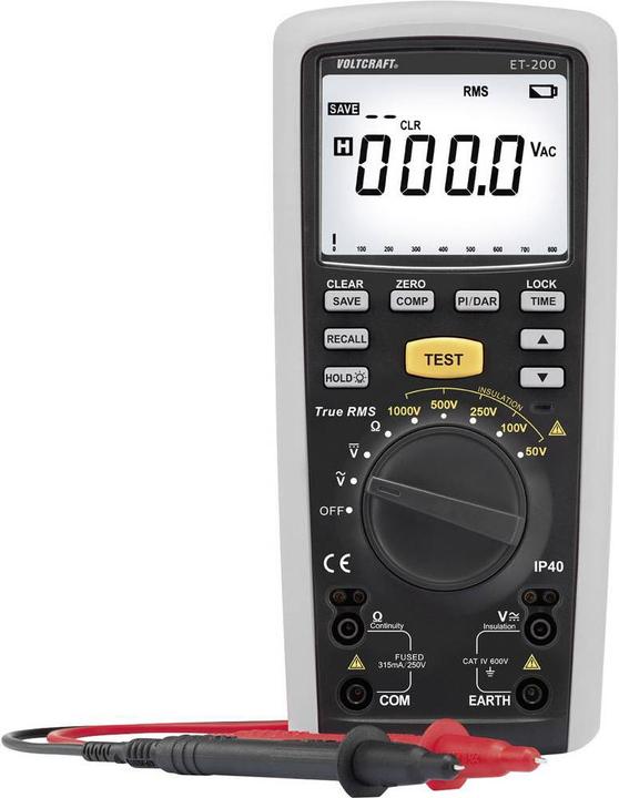 Actual product image Voltcraft Insulation tester (CAT IV 600V)