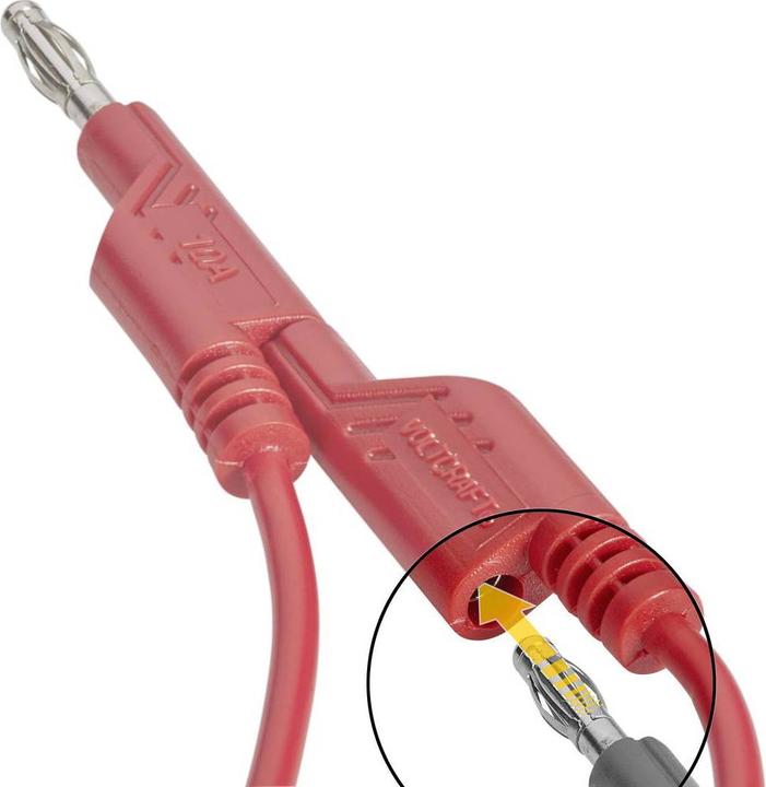 Produktbild Voltcraft 4 mm PVC-Messleitung 1 mm² 1 m