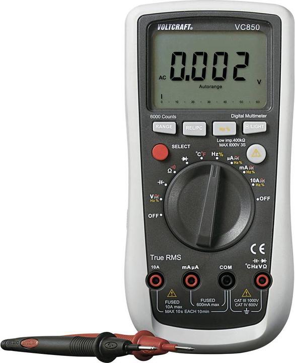 Voltcraft Digital-Multimeter (CAT III 1000V, CAT IV 600V)