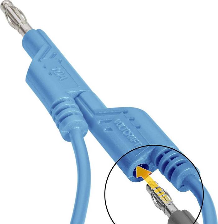 Image du produit Voltcraft Câble de mesure en PVC de 4 mm 1 mm² 1 m