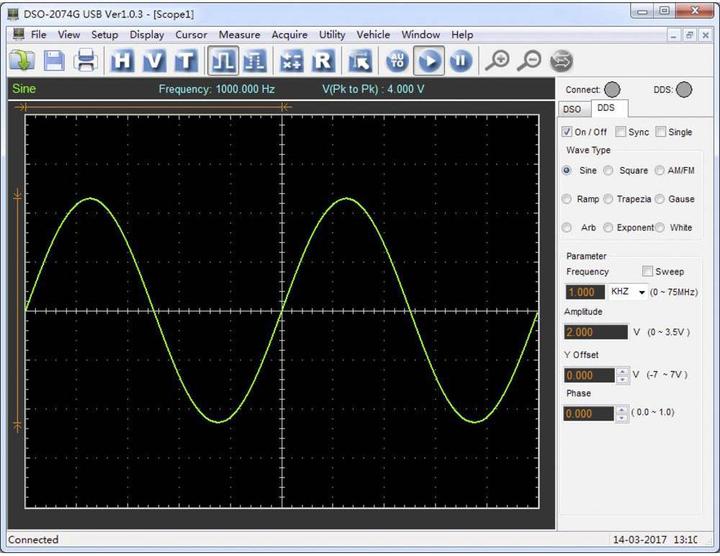 Actual product image Voltcraft USB oscilloscope head with arbitrary DDS function generator (CAT I)
