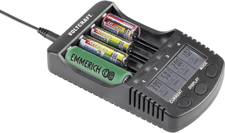 Produktbild Voltcraft Rundzellen-Ladegerät CC-2 (1 Stk., AA, AAA, Ladegerät inkl. Akku)