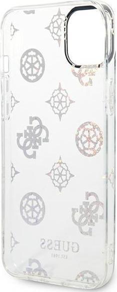 Produktbild Guess GUHCP14MHTPPTH iPhone 14 Plus 6,7" przezroczysty/transparent hard case Peony Glitter (Apple iPhone 14 Plus)