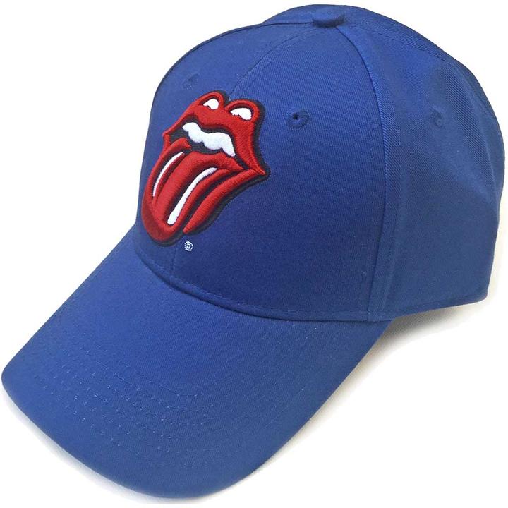 Actual product image The Rolling Stones RollingStones Classic Tongue Mid-Blue Baseball Cap