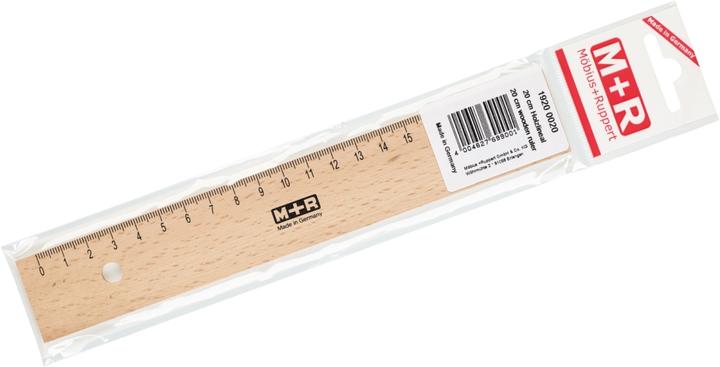 Produktbild Magni Holzlineal 20cm im Blister (20 cm)