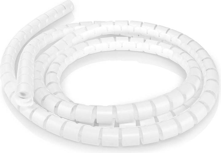 Immagine prodotto Nedis Manicotto di gestione dei cavi 2,00 m 1 pezzo spessore massimo del cavo: 22 mm PE Bianco (Foro cavo, 200 cm)