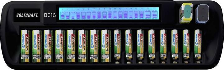 Image du produit Voltcraft Chargeur de piles rondes BC16 (1 pcs, 9V Block, AAA, AA, Batterie)